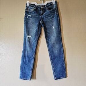 Aeropostale Blue Distressed Jeggings